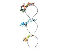 Beaupretty 3pcs Handmade Simulation Butterfly Hairbands Stylish Elegant Headbands for Women Party Photo Prop Wedding Hair Accessories