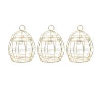 Beaupretty 3pcs Hanging Bird Feeder Made of Sturdy Iron with Smooth Surface and Easy to Clean Design, for Balcony and Garden Use, Creative Simple Appearance for Wild Bird Feeding Outdoors