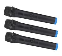 Beaupretty 3pcs Lightweight Lifelike Fake Microphones for Smooth Safe Plastic Simulation Microphone Models for Stage Performance Role Play Outdoor Parties and Pretend Singing