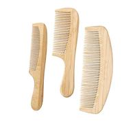 Beaupretty 3pcs Long Bamboo and Comb for Hair Detangling Portable Fine Tooth Bamboo Comb for Travel Small for Men and Women