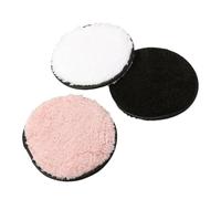 Beaupretty 3pcs Makeup Remover Pads Facial Cleansing Towels Washable for Face Random Colors