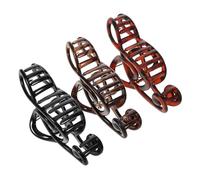 Beaupretty 3pcs Matte Hair Clip Shark Claw Clips for Women Decorative Salon Hair Clamps Chinese Style Hairpin Music Note Barrette for Women Girls