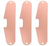 Beaupretty 3pcs Metal Electric Guitar Single Coil Pickup Base Plates for St Model, Copper Bottom Plate, Replacement Parts for Bridge and Neck Positions, Electric Guitar Pickup Accessories