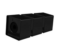 Beaupretty 3pcs Microphone Flag Station Square Cube Abs Logo Stand for News and Ktv Interviews Stable Microphone Logo Cube for Interview Reporting and Meetings