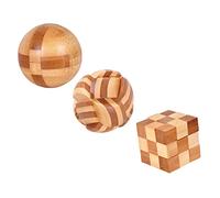 Beaupretty 3pcs Ming Lock Puzzle for Educational Brain Teasers for Logic Development Parent Interactive Mindfulness Games Stress Relief and Problem Solving Skills Enhancer