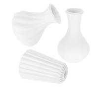 Beaupretty 3pcs Miniature Dollhouse Bud Vase Set White Artistic Micro Landscape Decoration Creative DIY Dollhouse Accessories for Elegant Home Ornament