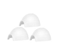Beaupretty 3pcs Miniature Ice House Models for Dollhouse Micro Landscape Lifelike Arctic Figurines Creative Educational Craft to Inspire Imagination and Environmental Learning