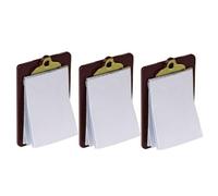 Beaupretty 3Pcs Miniature Writing Board for Dollhouse Decoration Paper Clipboards Model Adornments Realistic Mini House Accessories for DIY Craft and Tiny Doll Play House