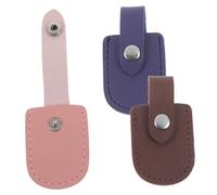 Beaupretty 3pcs Nail Clipper Protective Pu Covers Nail Nipper Cuticle Scissor Sleeves Manicure Tool Storage for Home and Salon Use