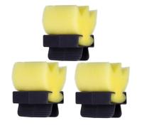 Beaupretty 3pcs Neck Duster Brush Hair Sweeping Sponge for Salon and Barber Shop, Comfortable and Quick Hair Removal Hairstyling Tool in Yellow