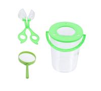 Beaupretty 3pcs Observation Barrel Set Portable Insect Collector Bucket with Magnifier for Outdoor Nature Exploration Educational Tool for Observe Bugs and Small Plants