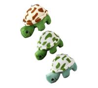 Beaupretty 3Pcs Plush Turtle Keychain Charm Cute Stuffed Animal Pendant for Bags Backpacks Luggage Fluffy Hanging Decor for Birthdays Valentine Christmas