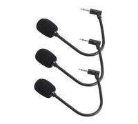 Beaupretty 3pcs Portable Computer and Phone Microphone Set, Straight Plug Small Microphone with 2 Mono Channels, 3-pole Stereo and 4-pole Pin for Home and Office Use