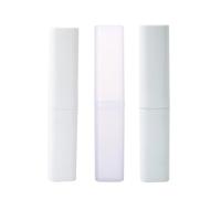 Beaupretty 3pcs Portable Toothbrush Cases Lightweight Plastic Toothbrush Containers for Travel with Transparent Gray White Colors Easy to Clean Storage Holders