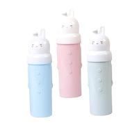 Beaupretty 3pcs Portable Toothbrush Holders Toothpaste Boxes Cute Cartoon Travel Washing Cups for Easy Oral Hygiene The Go for Couples and Family Trips Color