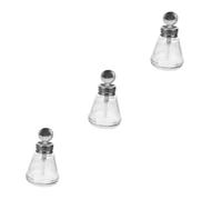 Beaupretty 3pcs Pump Dispenser Bottle Refillable Glass Makeup Remover Container Push down Feature for Nail Polish Remover Travel Friendly and Leak Resistant Design