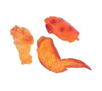 Beaupretty 3pcs Realistic Simulated Chicken Leg and Wing Fake Food Models Lifelike Fried Drumstick and Wing Props for Home Restaurant Display and Food Photography Enhancement