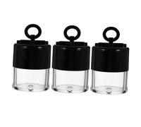 Beaupretty 3Pcs Refillable Loose Powder Containers with Puff Lightweight Makeup Puff Box for Dusting Body Powder and More Compact Travel Friendly Design