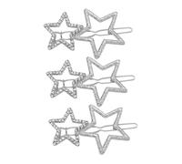 Beaupretty 3pcs Rhinestone Hair Pins Star Hair Pin Design Styling Clips for Fine Decorative Clips Party Accessories