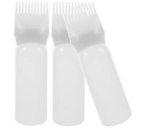 Beaupretty 3pcs Root Comb Applicator Bottle Hair Oil Applicator Hair Dye Comb Bottle Head