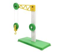 Beaupretty 3PCS School Pulley Model Educational Teaching Kit with Sturdy Bracket for Primary Physics Experiments Smooth Safe Design for Science Learning and Classroom Use Random Color