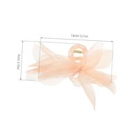Beaupretty 3pcs Shark Claw Hair Clips Non-slip Mesh Hair Grips for Women Lightweight Summer Styling Elegant in Apricot White Black