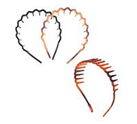 Beaupretty 3pcs Slip Hairband Shark Tooth Headband Elastic Resin Hairband for Sports and Daily Use
