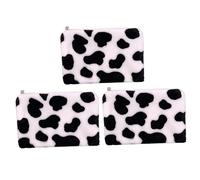 Beaupretty 3pcs Small Coin Purses for Women Adorable Cartoon Cow Coin Purse Mini Change