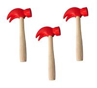 Beaupretty 3Pcs Small Wooden Hammer for Lightweight Simulation Maintenance Tools for Hand Training and Coordination Development Safe and Wood Material