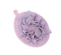 Beaupretty 3pcs Solid Color Bath Balls Bubble Maker Soft Exfoliating Shower Puff for Women with Hanging Loop Quick Dry Bath Sponge Purple Green Light Yellow