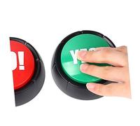 Beaupretty 3pcs Sound Button Playthings Yes No Maybe Electronic Prank for Parties Office Games Interactive Tabletop Fun Party Favors