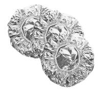 Beaupretty 3pcs Tin Foil Cap for Hair Coloring Grey Cap Hair Mask Hat Elastic Deep Conditioning