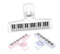 Beaupretty 3pcs Transparent Acrylic Music Book Clips Stylish Sheet Music Holders for Piano Practice and Performance for Students and Professionals Enhance Your Musical Journey