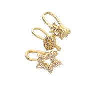 Beaupretty 3pcs U-shaped Copper Nose Rings Non-piercing Nose Jewelry with Star Design Comfortable No Piercing Decor for Women Stylish Accessory for Casual and Formal Wear