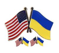 Beaupretty 3pcs United States Flag Brooch Metal Lapel Pins for Men Versatile Clothing Badge for Parties Festivals and Everyday Wear