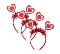Beaupretty 3pcs Valentine's Day Heart Headbands Love Headband Accessories for Women for Parties Weddings and Festive Celebrations Your Romantic Look Captivating Designs
