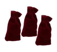 Beaupretty 3pcs Velvet Piano Pedal Covers Protective Foot Pads for Piano Pedals Easy Installation Musical Instrument Accessories Complete Coverage Red Design