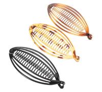 Beaupretty 3pcs Vintage Hair Clips for Women Tortoise Shell Banana Hair Clips Stylish Combs for Long for Ponytails Special Occasions