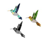 Beaupretty 3Pcs Vintage Hummingbird Brooch Pin Durable Corsage for Women Chic Creative Clothes Accessories with Fine Craftsmanship for Casual Style and Special Occasion