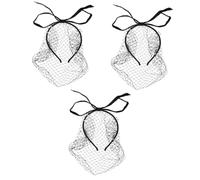 Beaupretty 3pcs Vintage Mesh Veil Headband Fascinator Hair for Women Elegant Tea Party Accessory Soft and Comfortable Bridal Fascinator for Weddings and Special Occasions