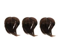 Beaupretty 3pcs Volume Hair Topper for Women Thinning Hair Wiglet Clip Synthetic Hairpiece