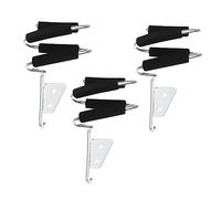 Beaupretty 3pcs Wall Mounted Hair Dryer Holders Stylish Hair Styling Tool Organizers for Salon Home Space Saving Storage Racks for Curling Irons Straighteners Durable Black Stainless Steel