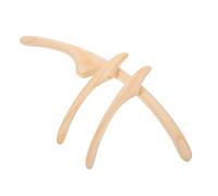 Beaupretty 3Pcs Wood Facial Massage Stick Stable Wooden Gua Sha Tool for Muscle Relaxation Body and Face Sculpting Contouring and Stress Relief Therapy Massager