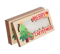 Beaupretty 3pcs Wooden Christmas Money Holder Elegant Cash Organizer Card Envelope for Holiday Party Favors Festive Xmas Card Wallets with Intricate Pattern Convenient Family and Friends