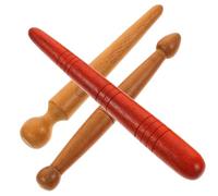 Beaupretty 3Pcs Wooden Reflexology Foot Massage Sticks for Therapy Multi Purpose Handheld Relaxation Pens Smooth Surface Massage Tools for Feet Hands and Full Body Tension Relief