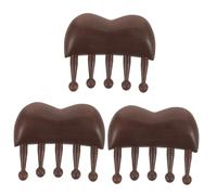 Beaupretty 3pcs Wooden Scalp Comb Wide Tooth Detangler Sandalwood Comb for 's Hair Natural Hair Care