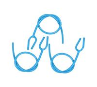 Beaupretty 3pcs Y Shaped Stethoscope Tubing Replacement Flexible Durable Plastic Hose for Clear Heart and Lung Sound Capture High Sensitivity Extension Tubing for Professional Medical
