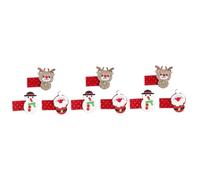 Beaupretty 3sets Christmas Accessories for Girls Sequin Hair Clip Fashion Hair Pin Elk Santa Claus Snowman Hairpin 3pcs*3