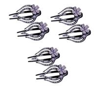 Beaupretty 3sets Hair Accessories Rhinestone Barrettes Duckbill Clip Decorative 2pcs*3