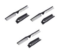Beaupretty 3sets Mini Static Hair Brush Folding Comb Double-sided Hair Tool 5pcs*3